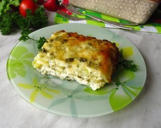 Запеканка из кабачков с творогом в духовке