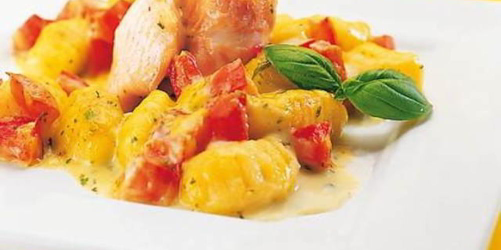 Рецепт запеканка из камбалы и ньокков