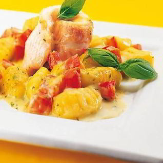 Запеканка из камбалы и ньокков