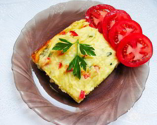 Запеканка из картофельного пюре с сыром