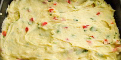 запеканка из картофельного пюре с сыром