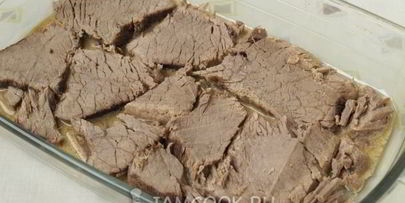 запеканка из отварной говядины