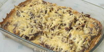 запеканка из отварной говядины