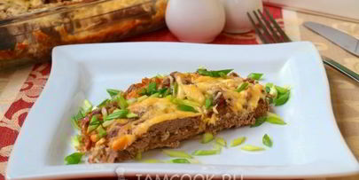 запеканка из отварной говядины