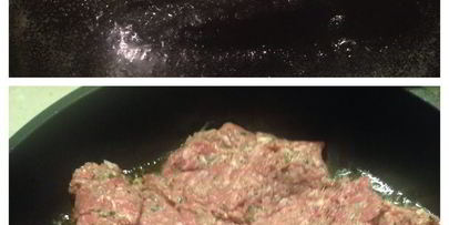 запеканка из полбы под сливками с соусом болоньезе