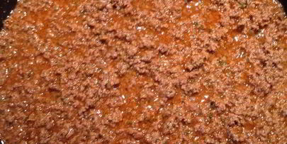 запеканка из полбы под сливками с соусом болоньезе