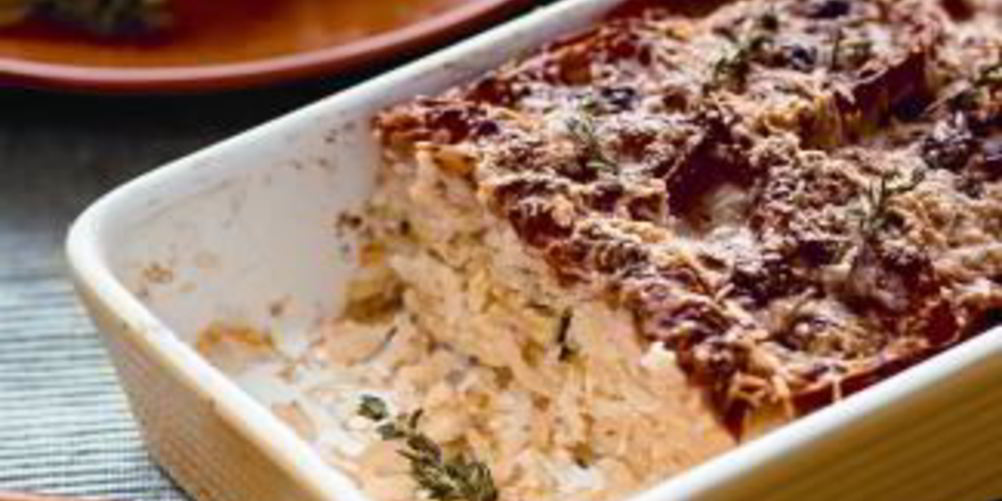 Рецепт запеканка из риса и печеных овощей