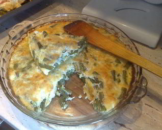 Запеканка из спаржевой фасоли