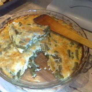 Запеканка из спаржевой фасоли