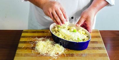 запеканка из цветной капусты и кабачков