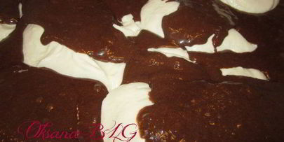 запеканка на шоколадном тесте, с горячим шоколадом