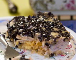 Запеканка-обманка с двумя видами чечевицы