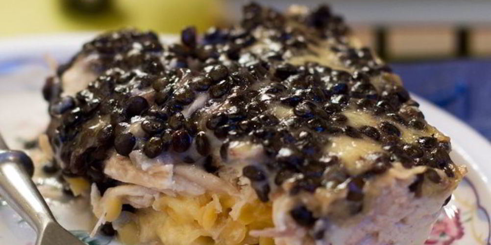 Рецепт запеканка-обманка с двумя видами чечевицы