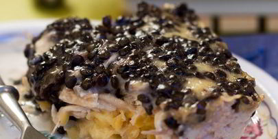 запеканка-обманка с двумя видами чечевицы