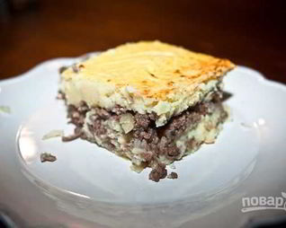 Запеканка с фаршем и пюре