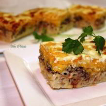 Рецепт Запеканка с фаршем под тыквенной шубкой