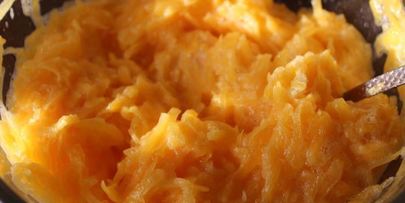 запеканка с фаршем под тыквенной шубкой