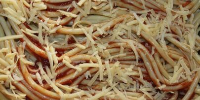 запеканка с фаршем под тыквенной шубкой