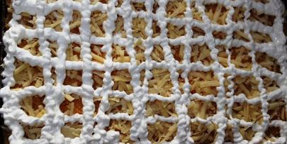 запеканка с фаршем под тыквенной шубкой