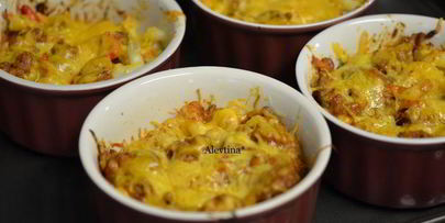 запеканка с говядиной и сыром чеддер