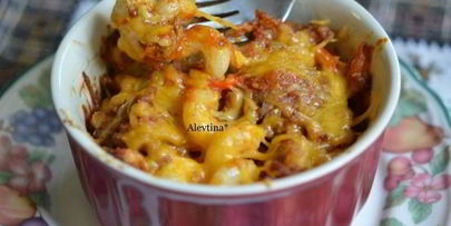 запеканка с говядиной и сыром чеддер