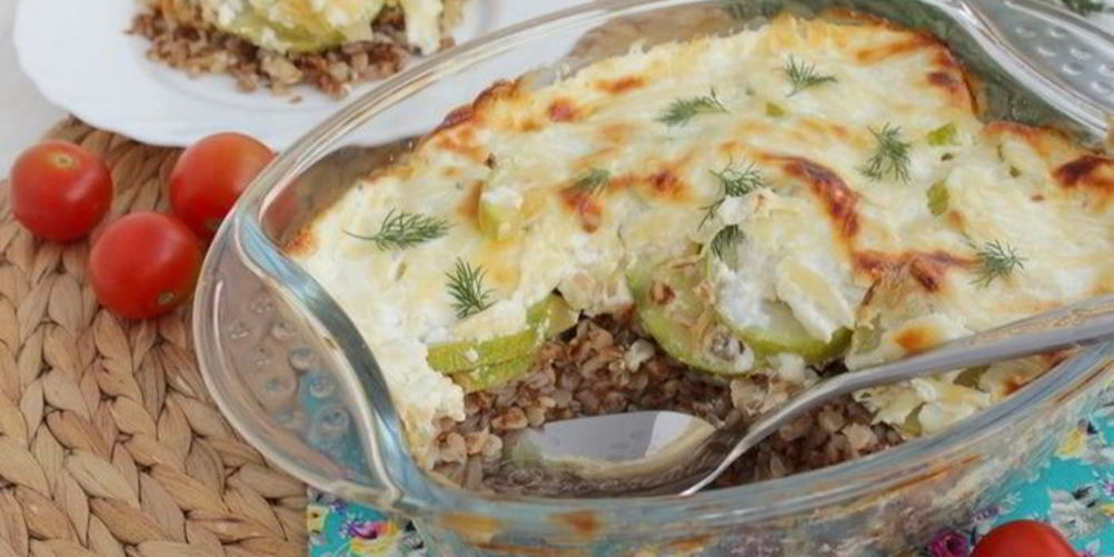 Рецепт запеканка с гречкой и кабачком