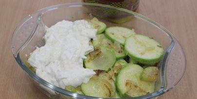 запеканка с гречкой и кабачком