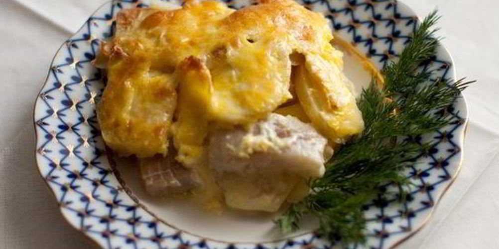 Рецепт запеканка с картофелем и рыбой