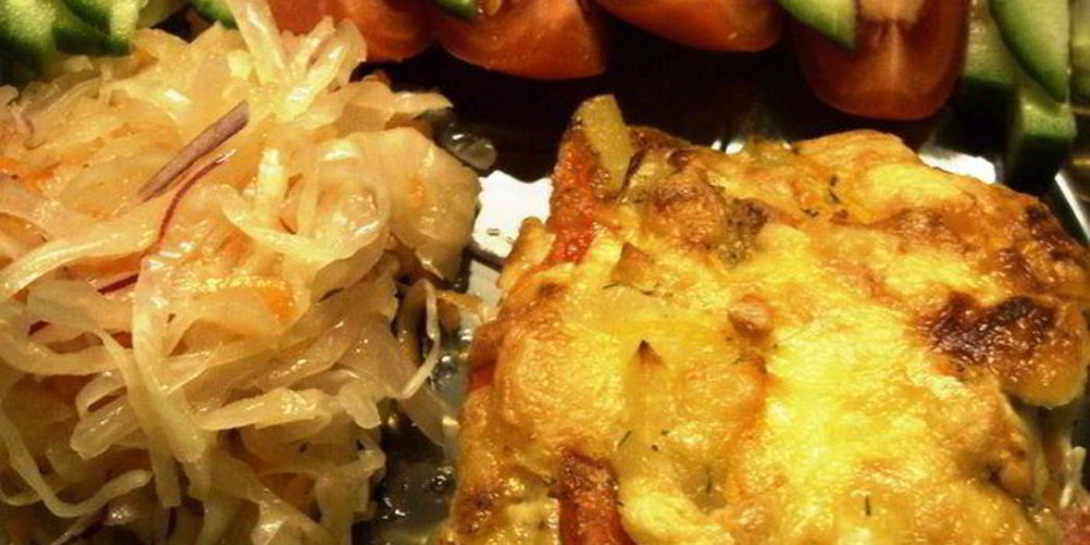 Рецепт запеканка с картофелем, овощами и фаршем