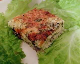Запеканка с килечкой и укропом по-деревенски
