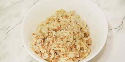 запеканка с мясными колобками