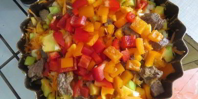 запеканка с мясом и тыквой