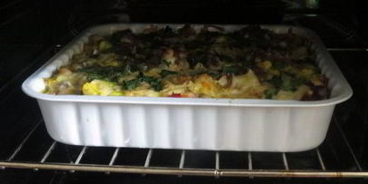 запеканка с мясом и тыквой