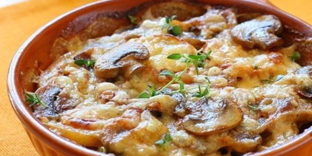 Рецепт запеканка с шампиньонами