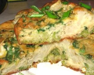 Запеканка с цветной капустой и брокколи