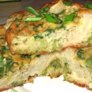 Запеканка с цветной капустой и брокколи