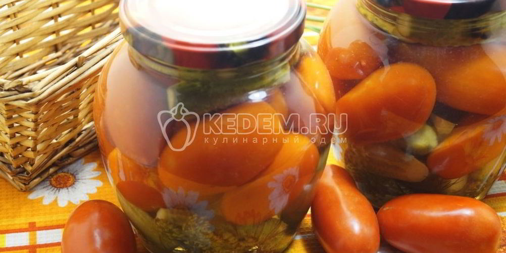 Рецепт ассорти из огурцов и помидоров на зиму