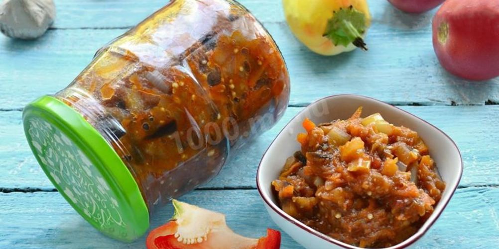 Рецепт баклажанная икра на зиму пальчики оближешь без уксуса