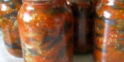 баклажаны на зиму тещин язык