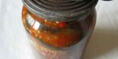 баклажаны на зиму тещин язык