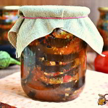 Рецепт Баклажаны Огонек с медом на зиму