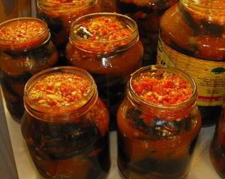 Баклажаны по-грузински на зиму