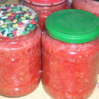 Горлодер с чесноком и помидорами