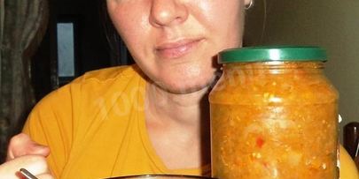 икра из зеленых помидор и болгарского перца на зиму