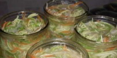 кабачки по-корейски на зиму