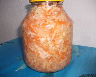 Капуста, квашенная в рассоле с медом