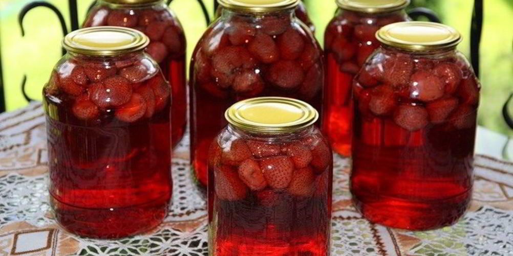 Рецепт компот из клубники