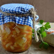 Рецепт Лук в томатной заливке на зиму