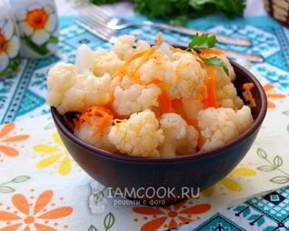 Быстрая маринованная цветная капуста