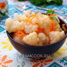 Рецепт Быстрая маринованная цветная капуста